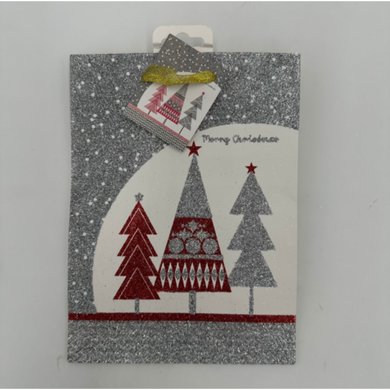 CHRISTMAS MED GLITTERED BAG TREE