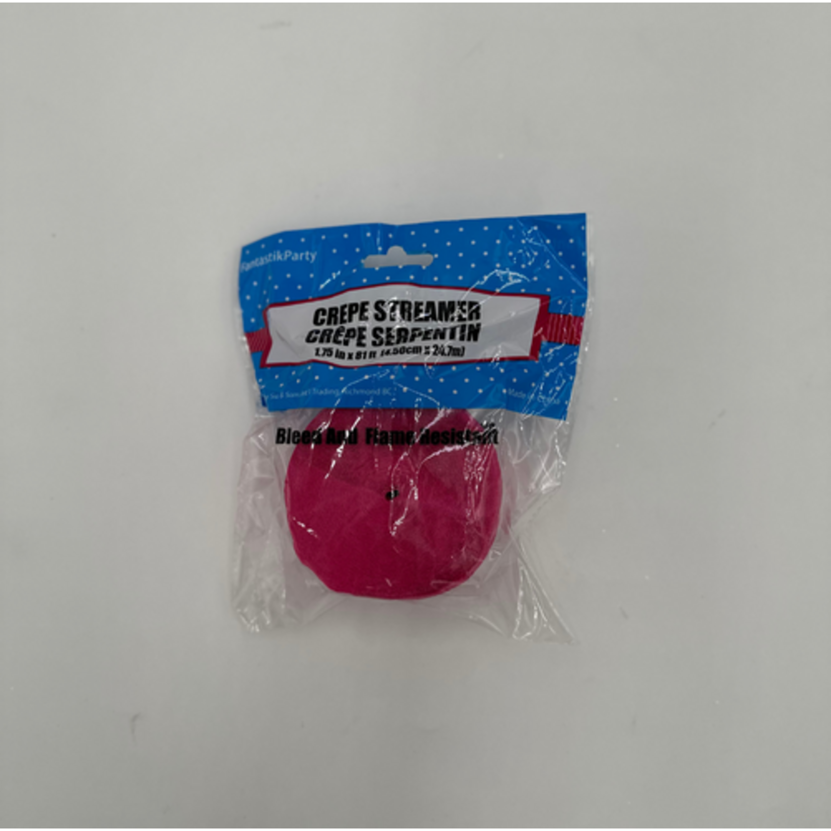 Crepe Streamers 1.75 x 81 Inches