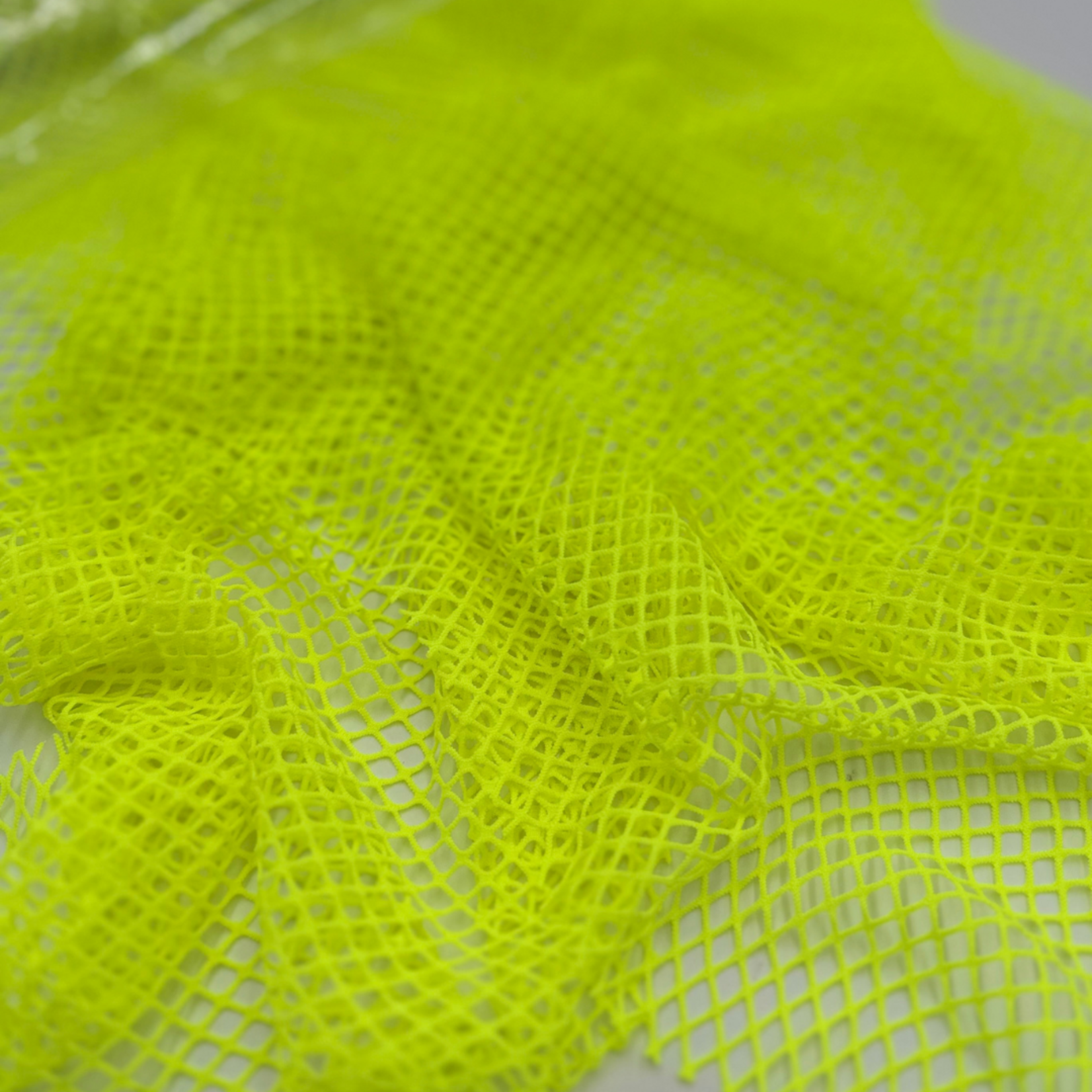 Diamond Fishnet Solid - Neon Yellow