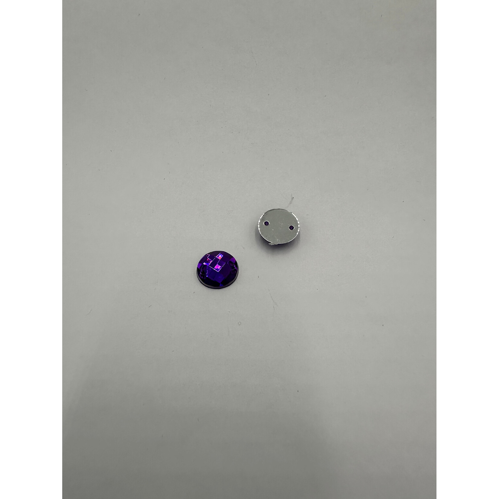 Crystal Plain 10mm Round Purple