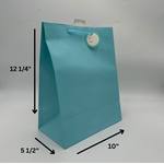 SOLID COLOR LGE BAG; MATTE BABY BLUE