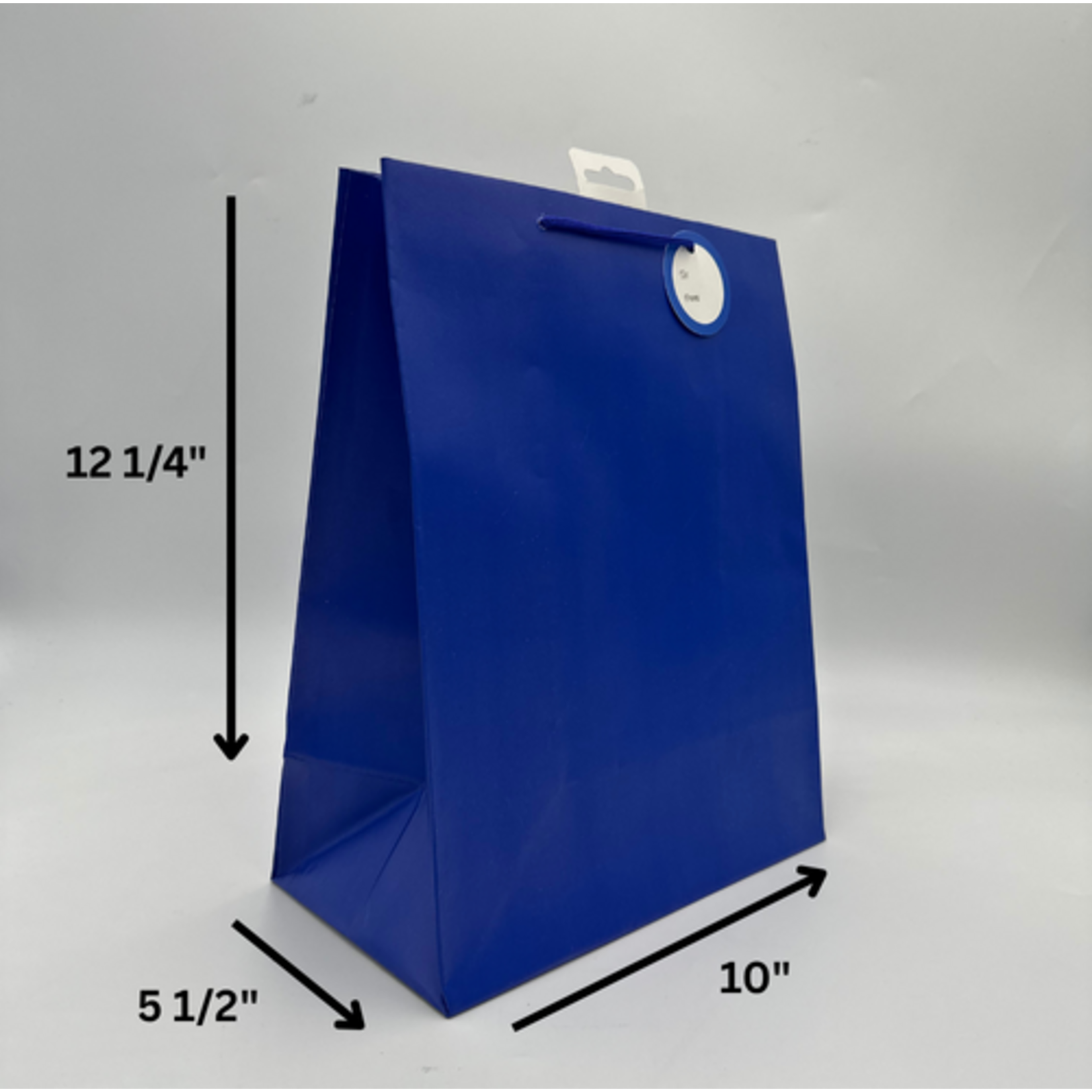 SOLID COLOR LGE BAG; MATTE ROYAL BLUE
