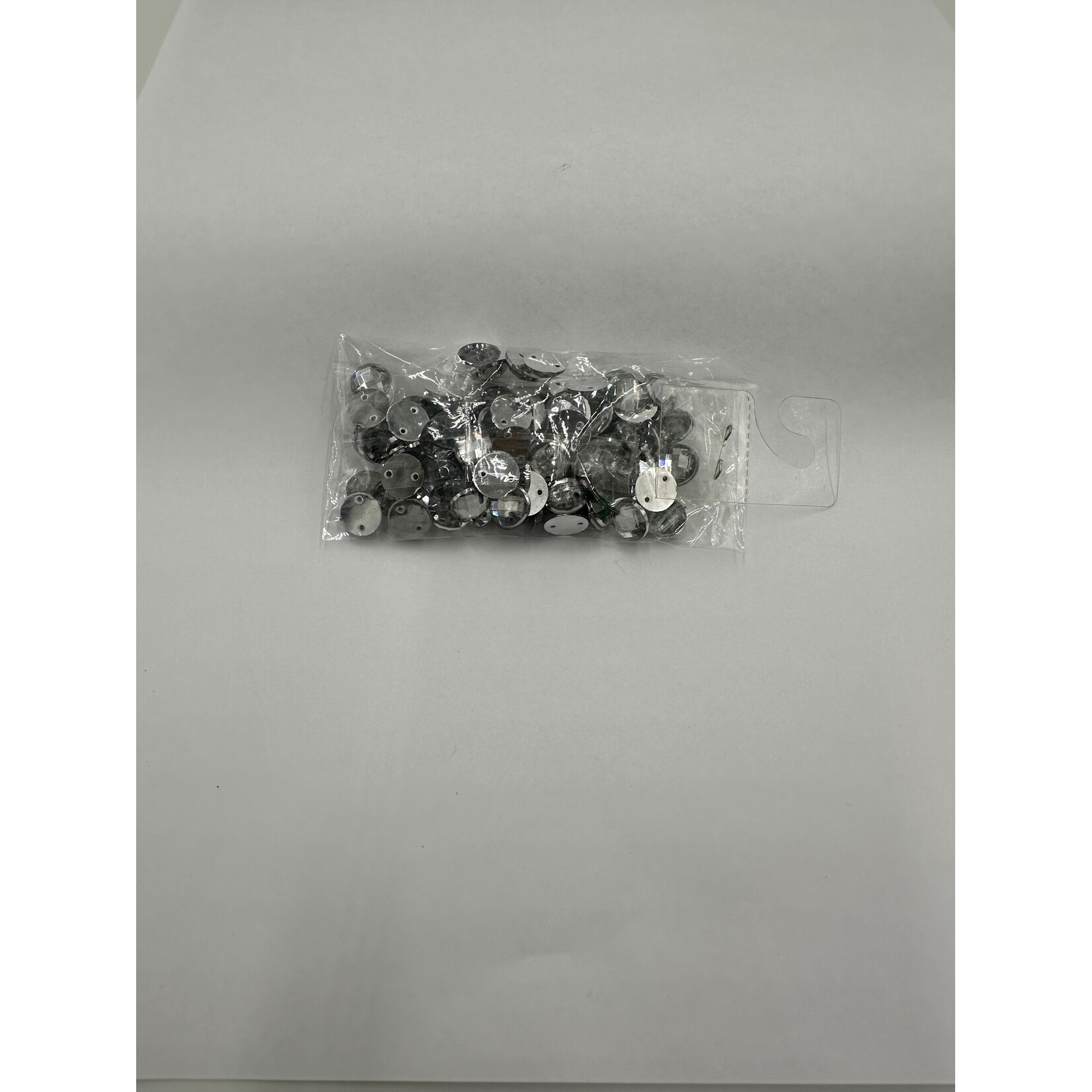 Crystal Plain 10mm Round Silver