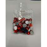 Crystal Plain 10mm Round Red