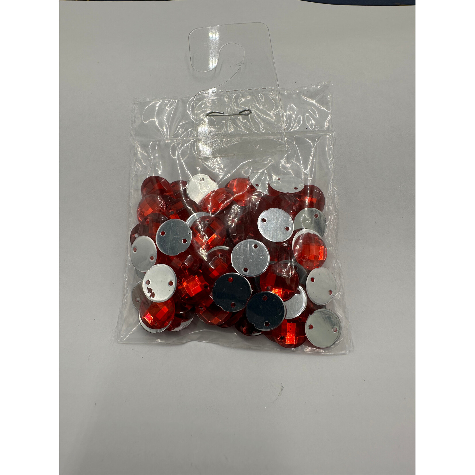 Crystal Plain 10mm Round Red