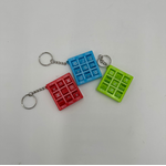 3CT TICK TAC TOE KEYCHAIN