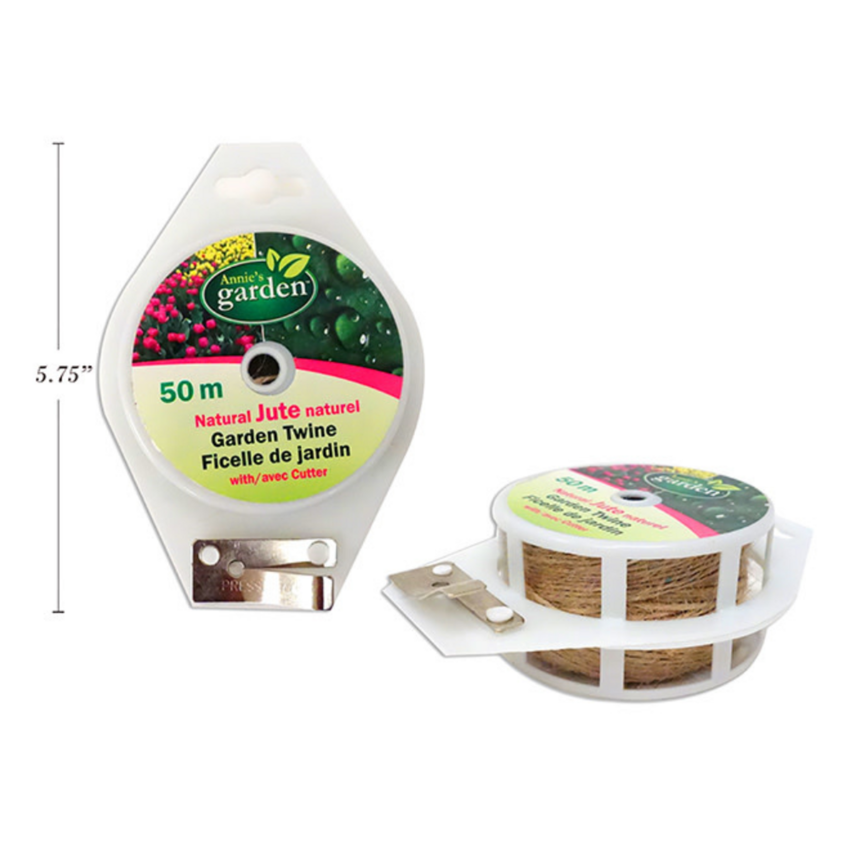 Natural Jute Twine with Cutter 50m