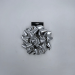 10" STAR BOW METALIC SILVER