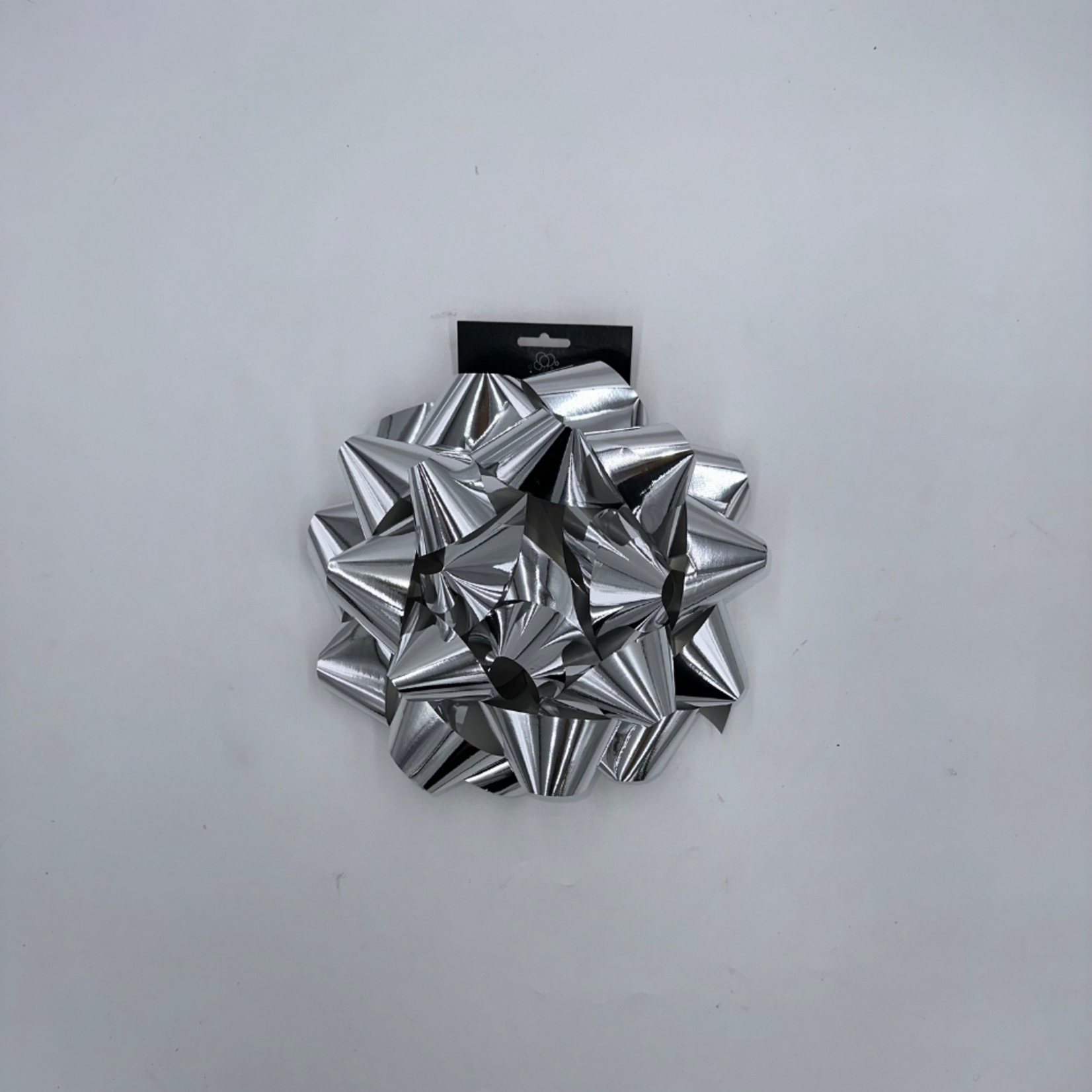 10" STAR BOW METALIC SILVER