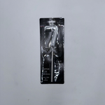 "9"" Silver Cake Topper with stem & ribbon #7 "