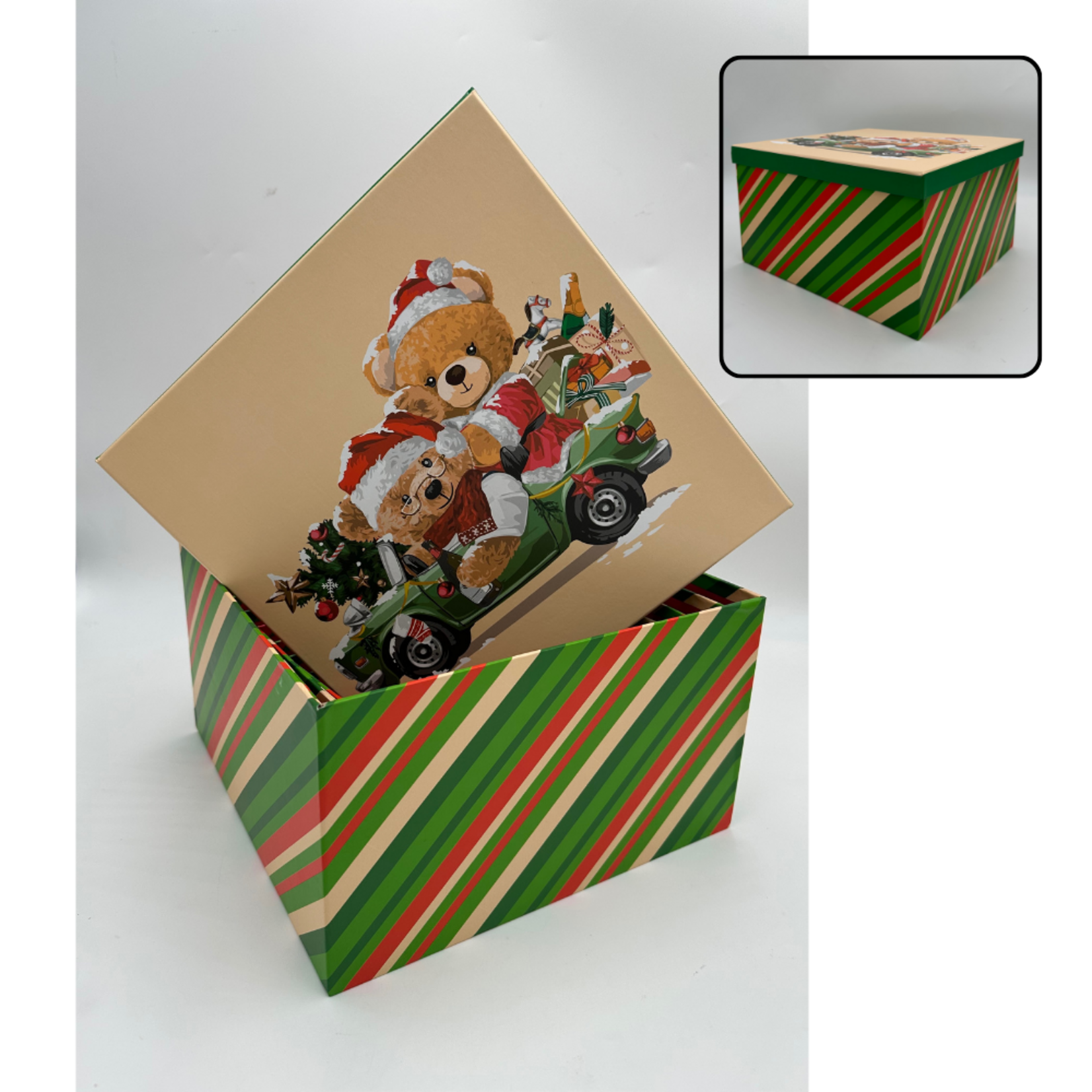 Xmas Printed Square Gift Box #1