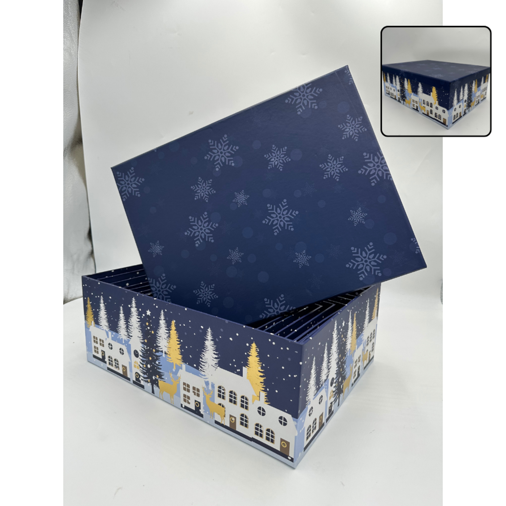 Xmas Foil Hot Stamp Rectangular Gift Box #2