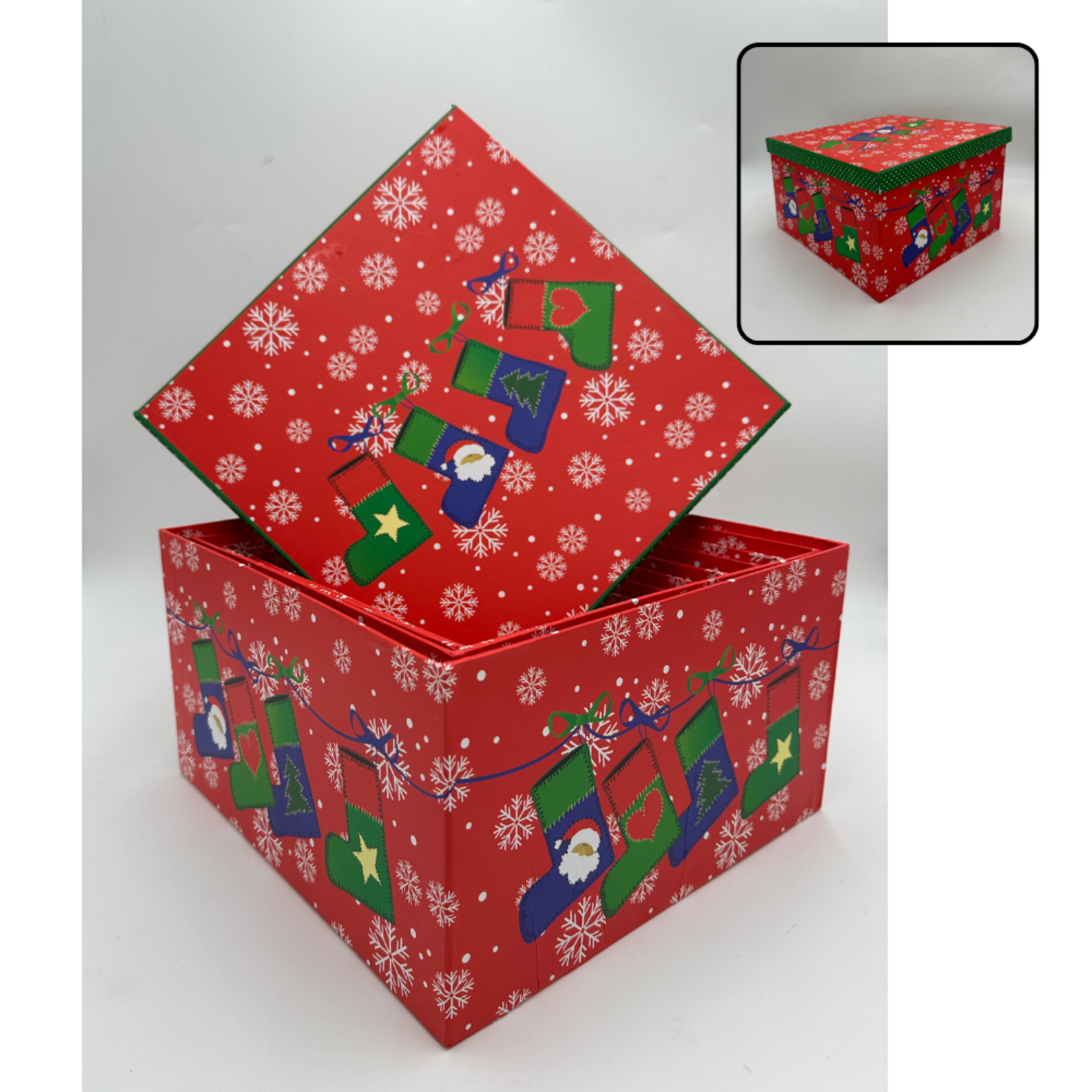 Xmas Printed Square Gift Box #5