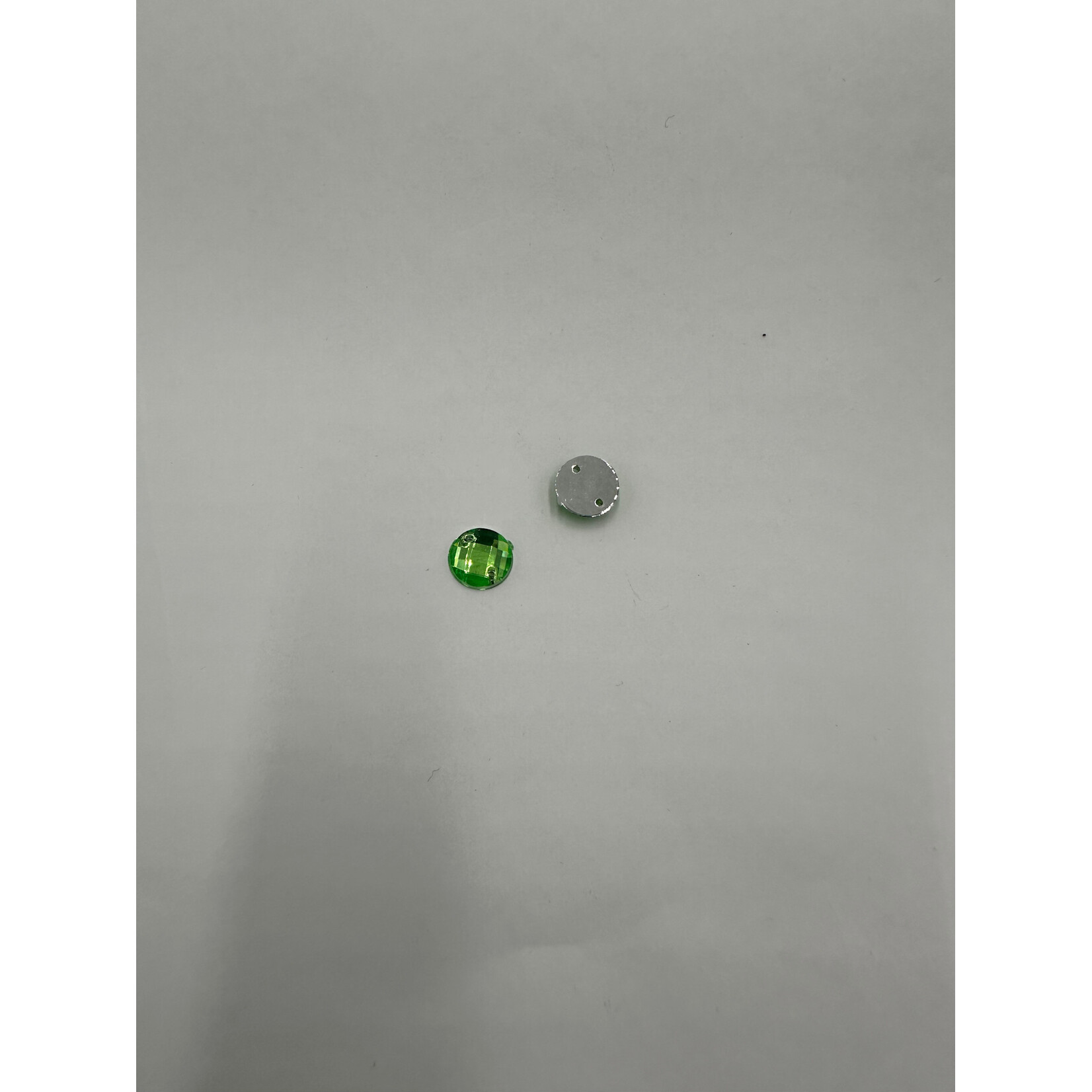 Crystal Plain 10mm Round Light Green