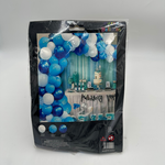 A1 GARLAND BALOONS MIX WHITE BLUE