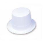 White Velour Top Hat