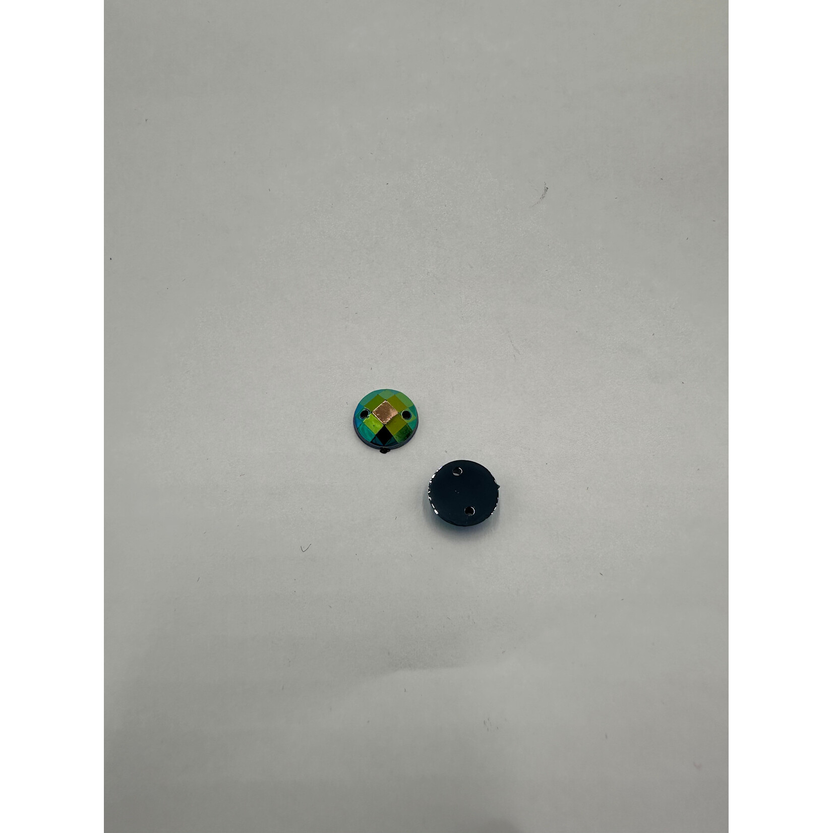 Crystal Plain 10mm Round Blue Iridescent