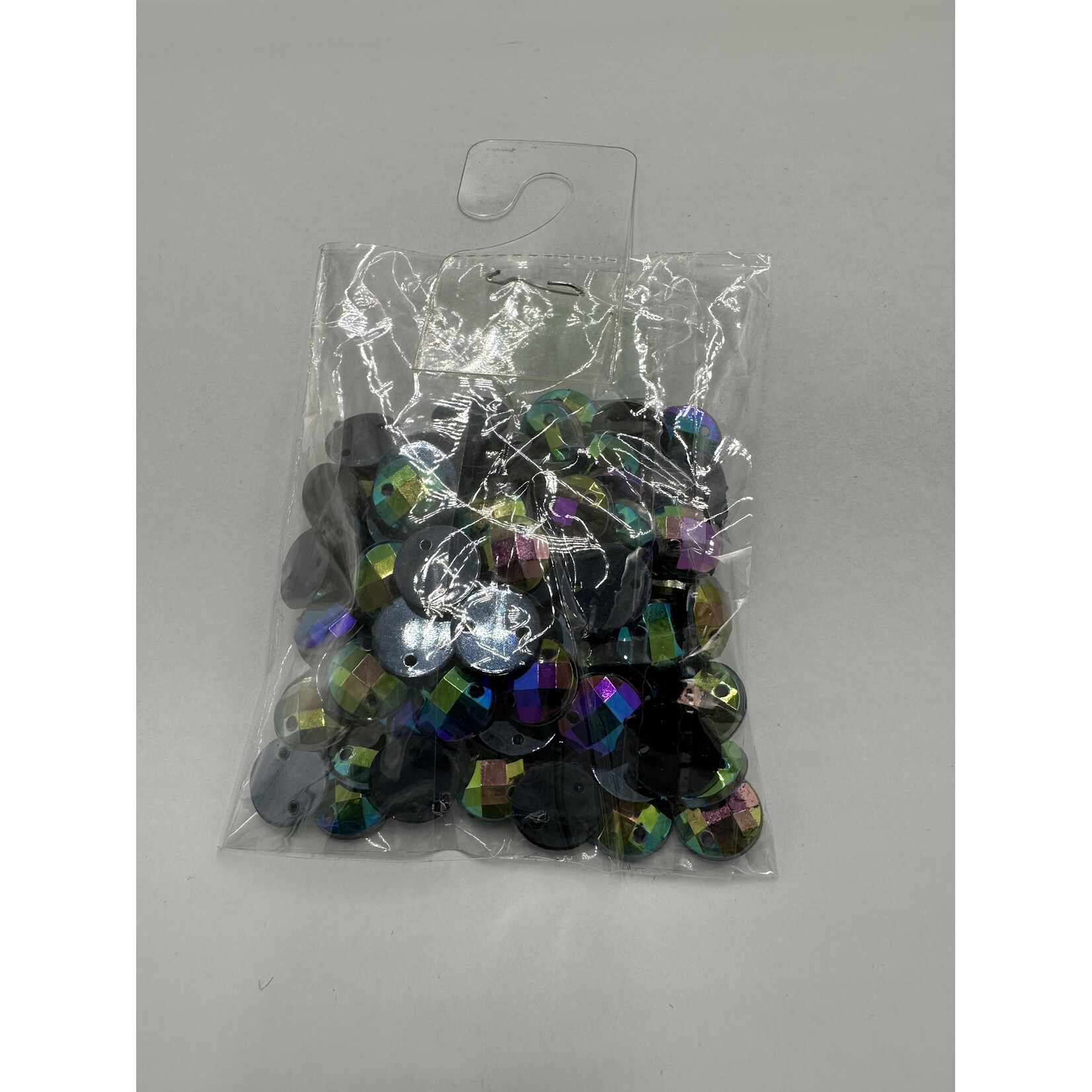Crystal Plain 10mm Round Blue Iridescent