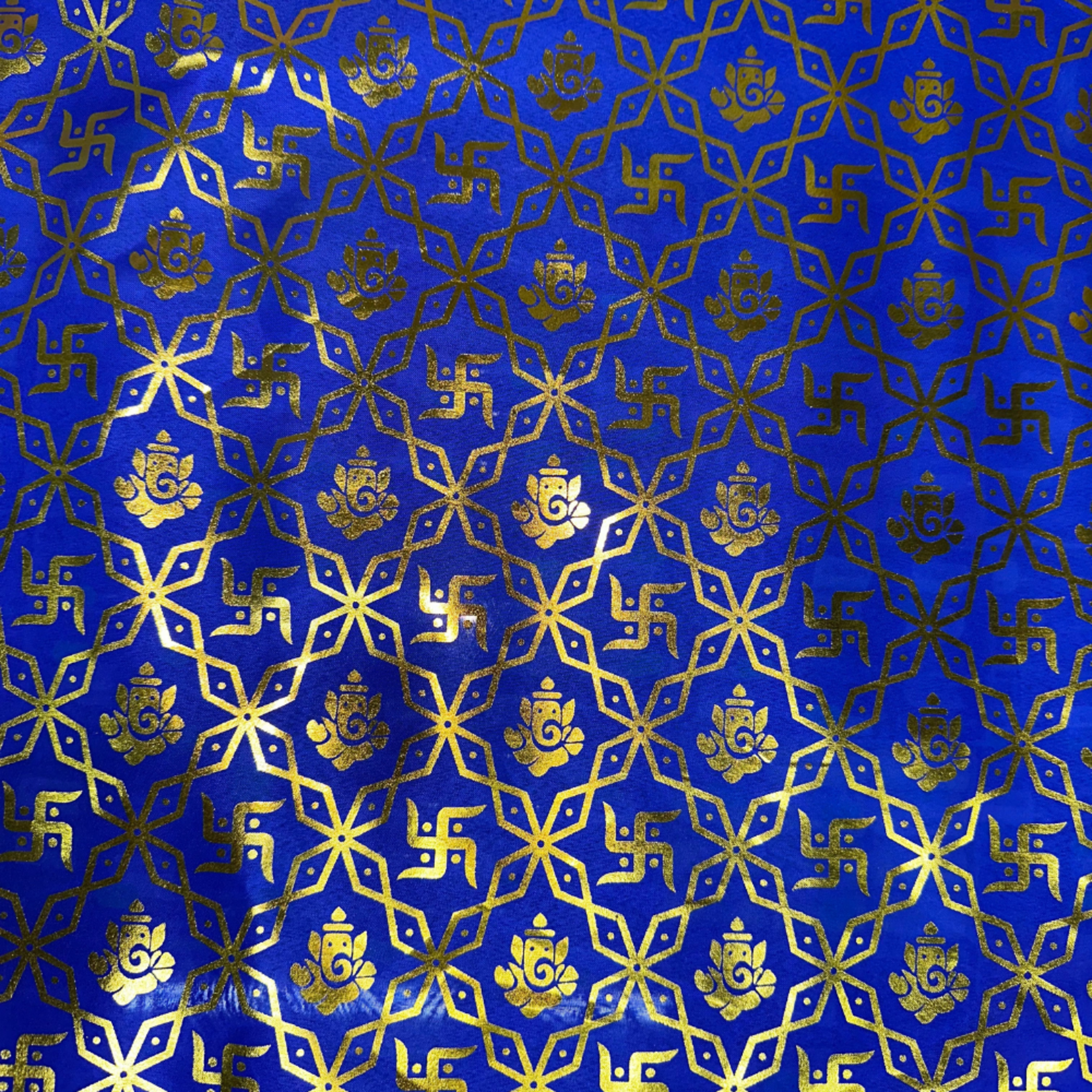 Religious Swastika Pattern Style No 3110  - Royal Blue