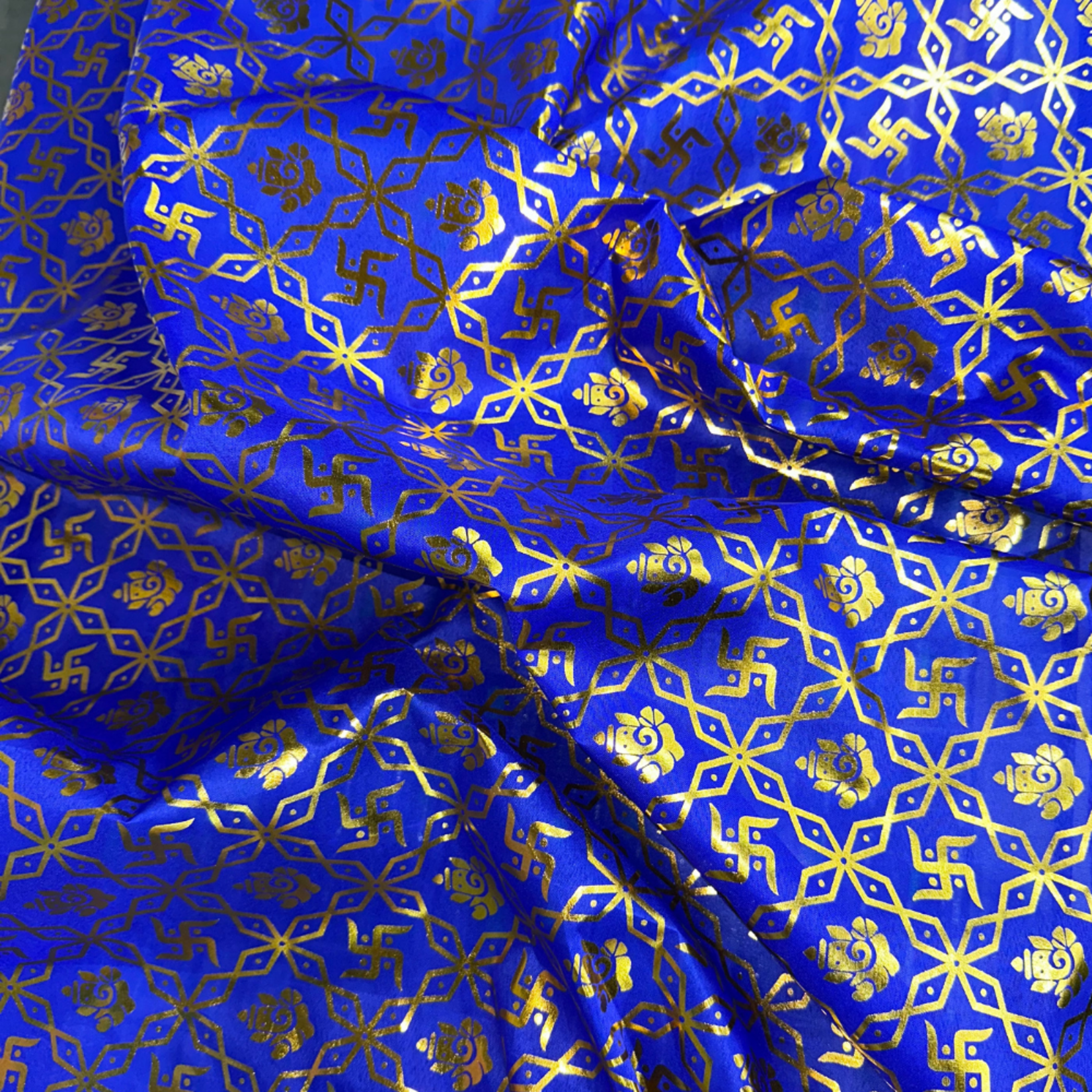 Religious Swastika Pattern Style No 3110  - Royal Blue