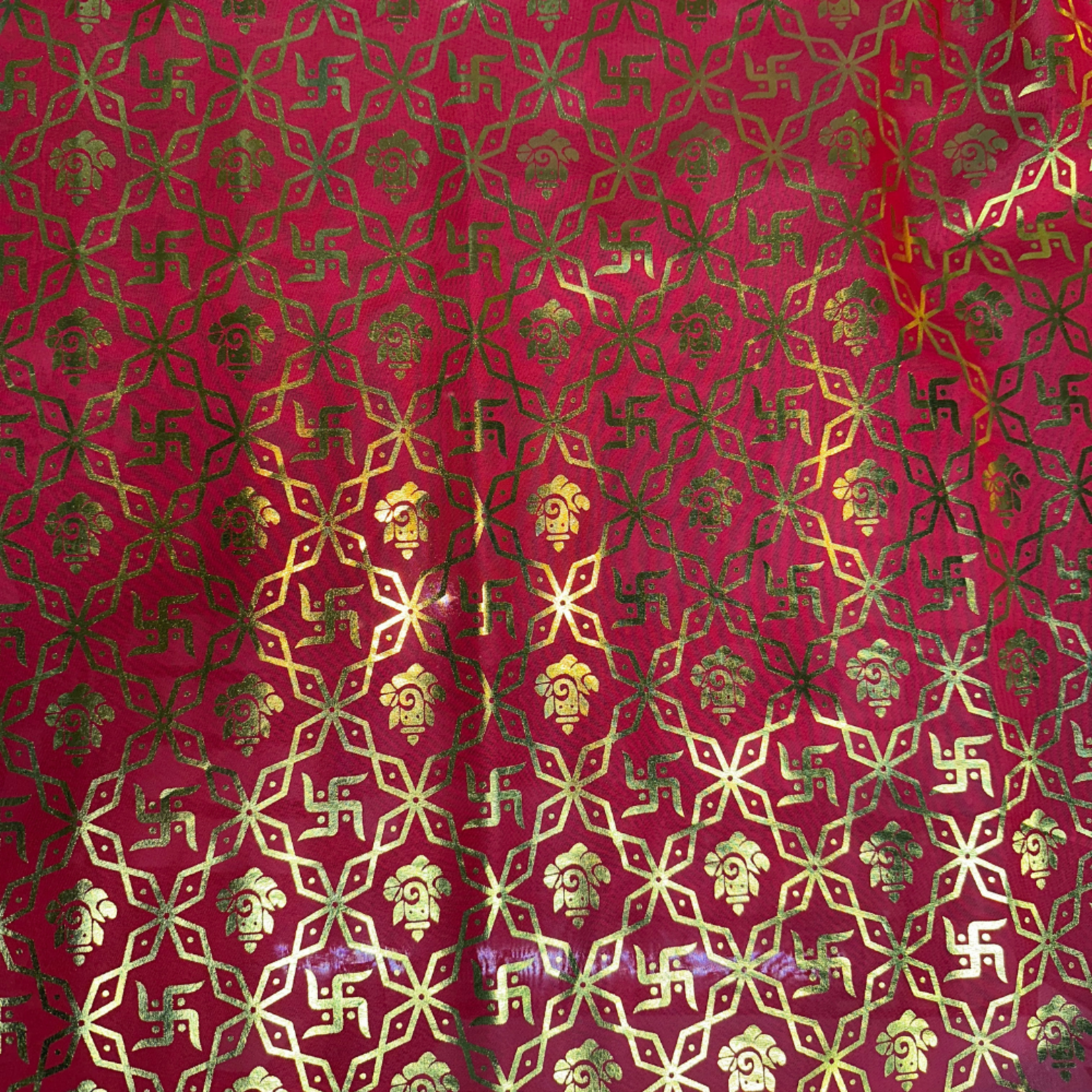 Religious Swastika Pattern Style No 3110  - Red