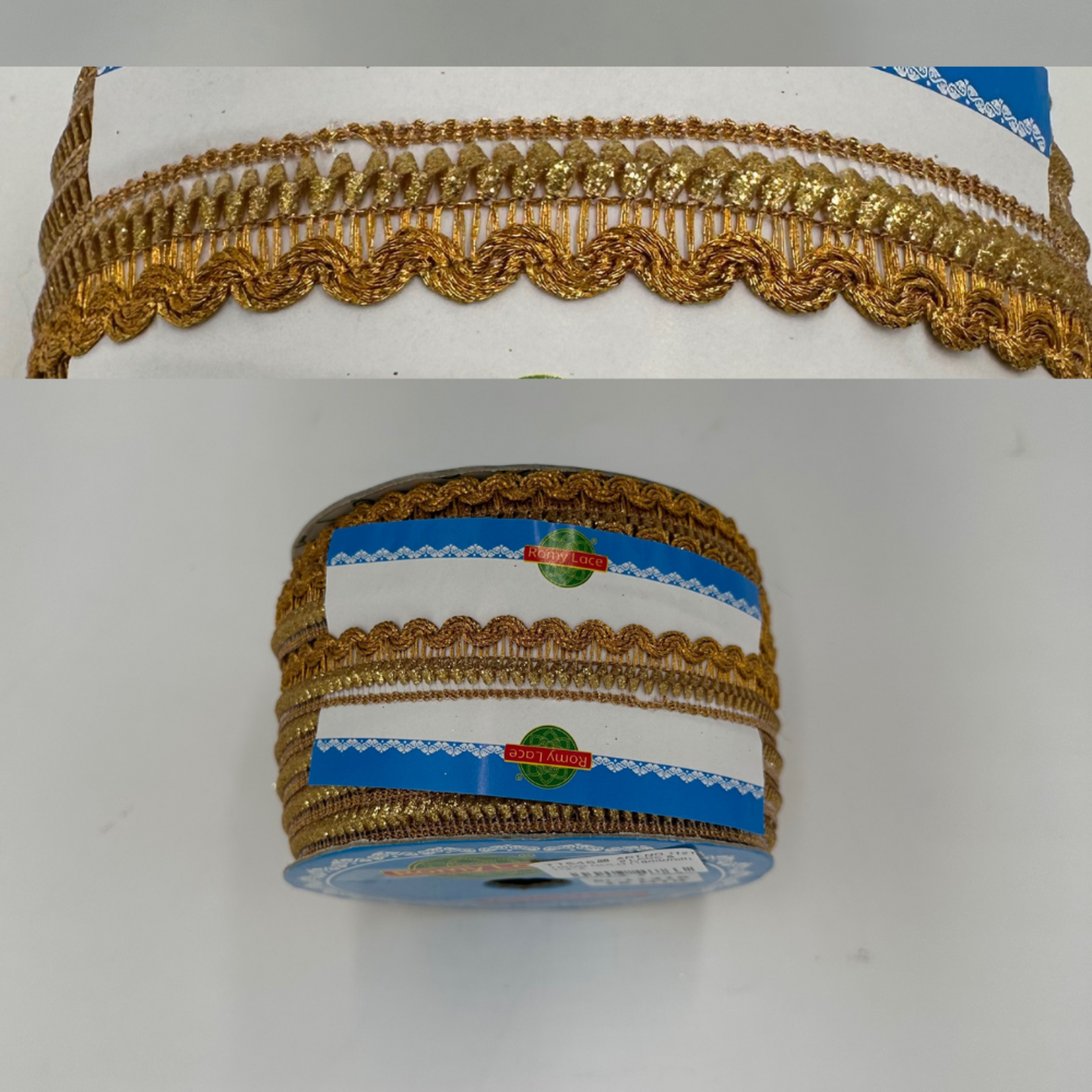 LACE & TRIMS GOLD (18mtr/roll) 11216