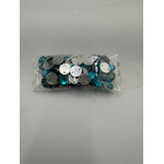 Crystal Plain 10mm Round Cyan