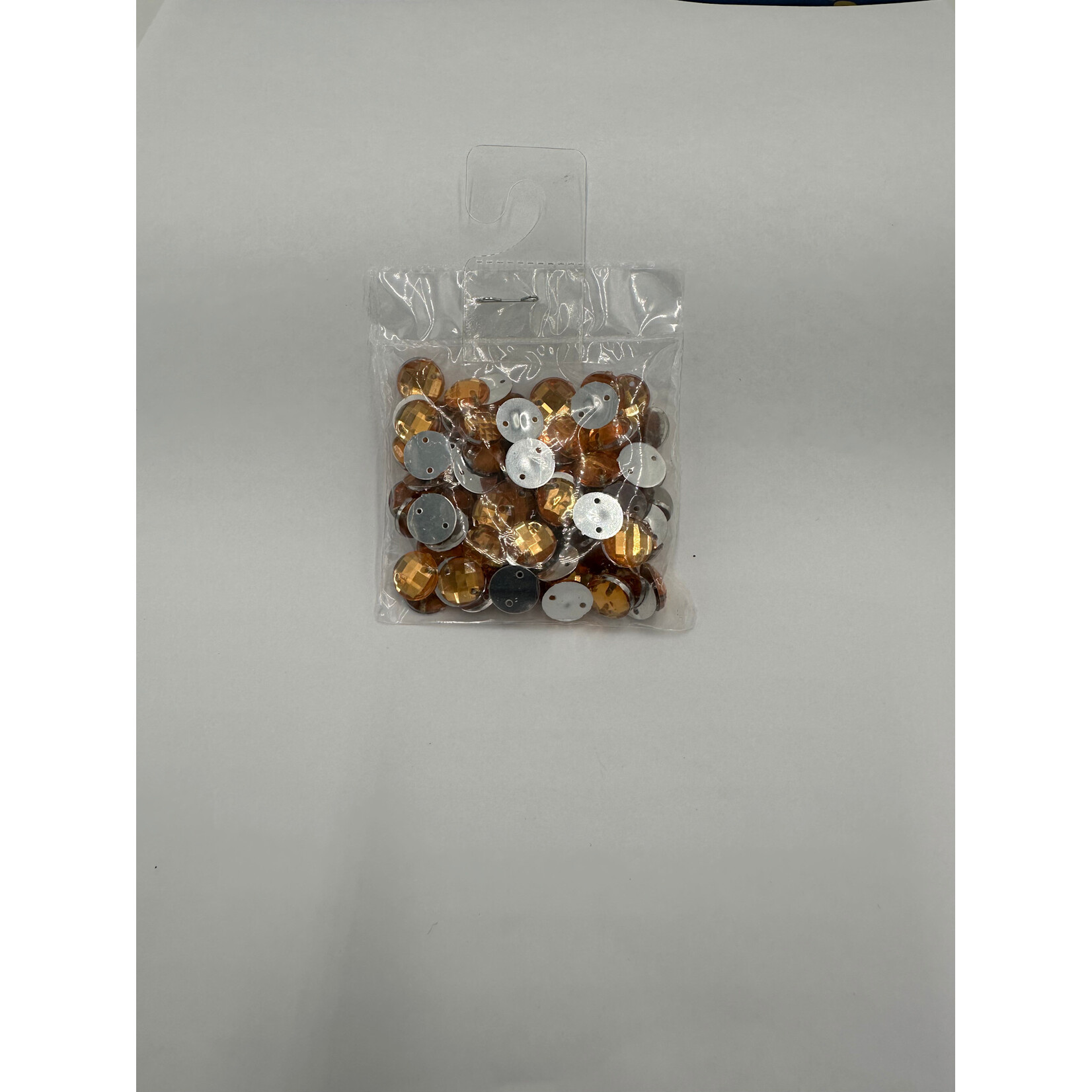 Crystal Plain 10mm Round Orange