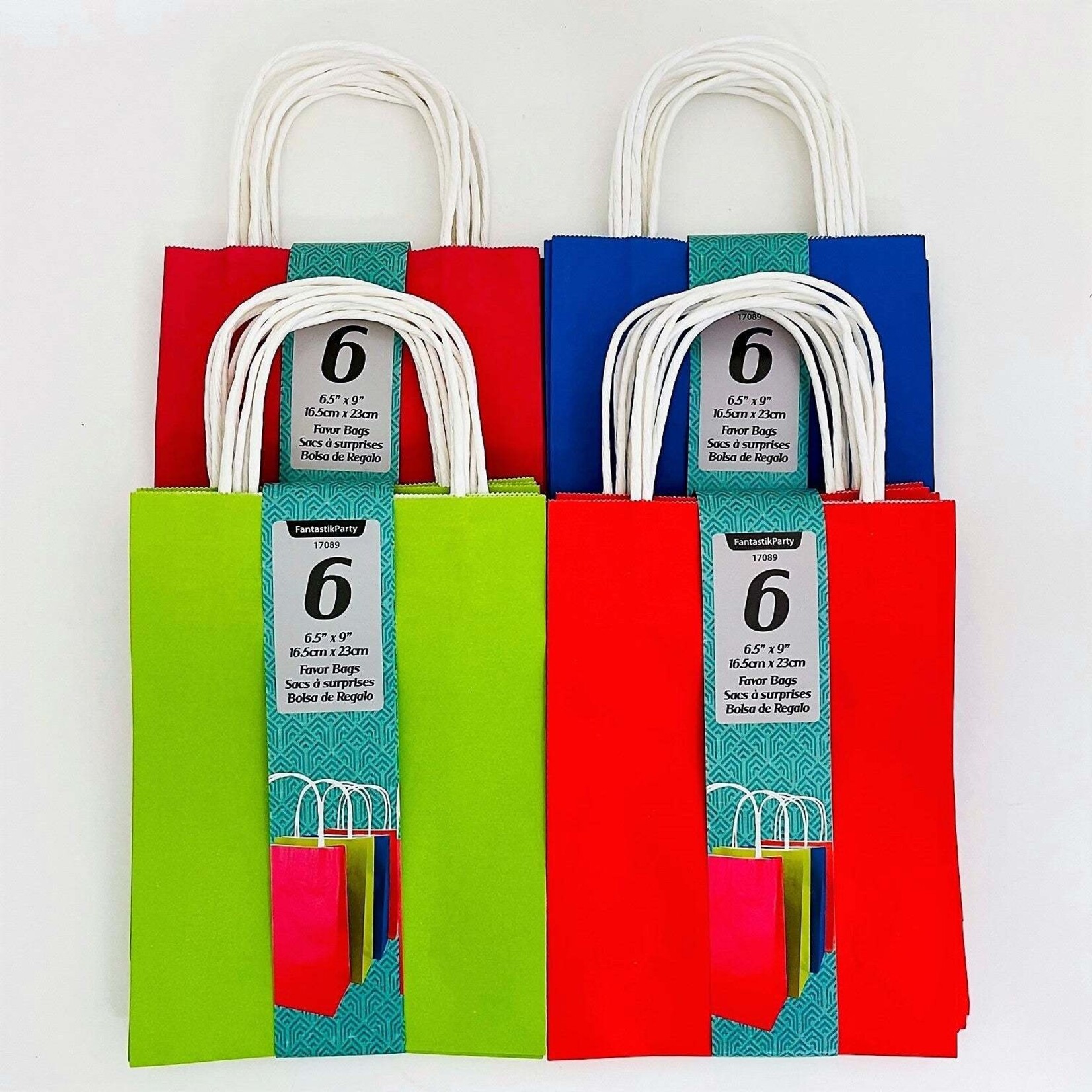 Kraft Favor Bags 6CT (6.5inx9in)