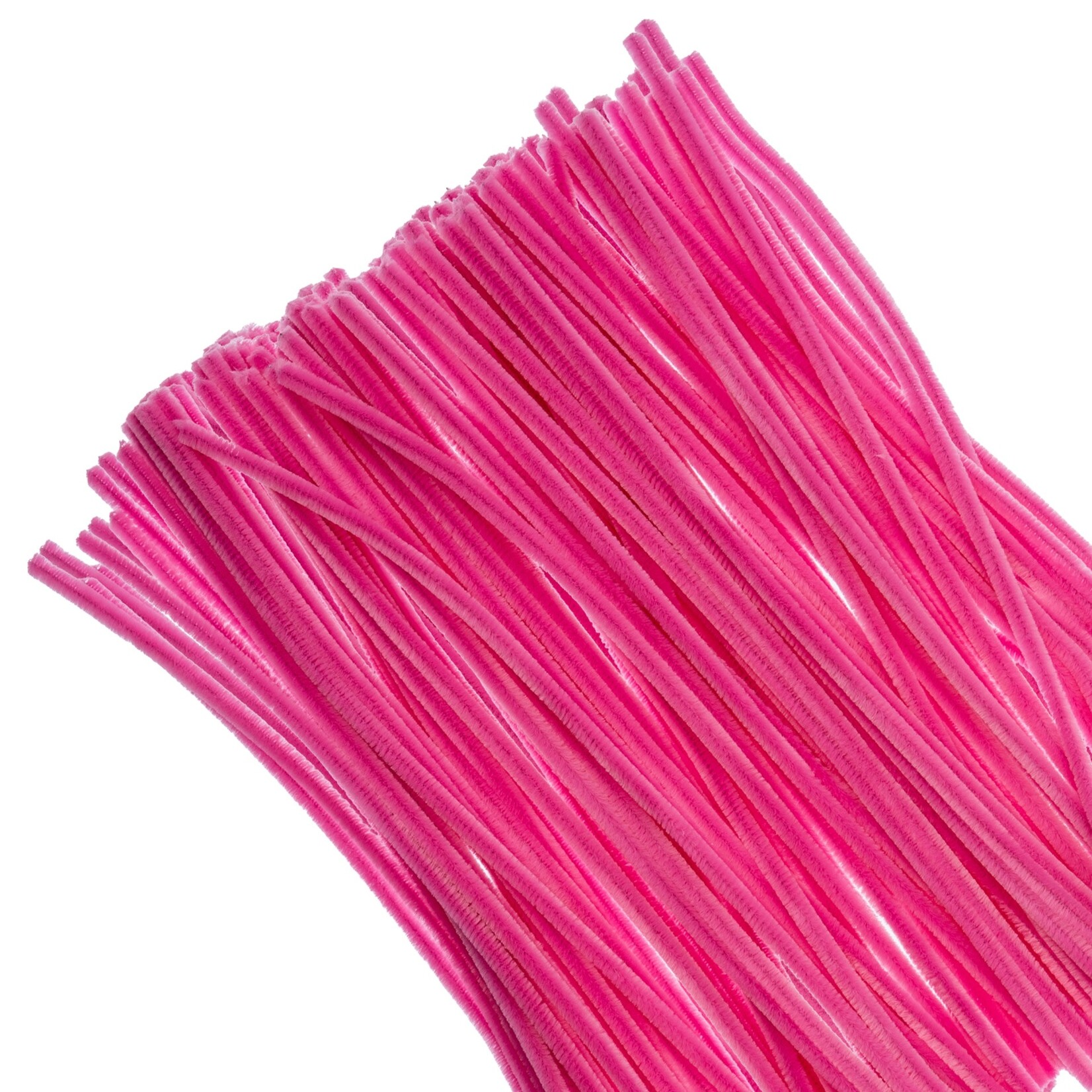 Pipe Cleaners/Chenille Stems 6mm 100pcs 12in Pink