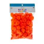 Pom Poms 100pcs 1in Dark Orange