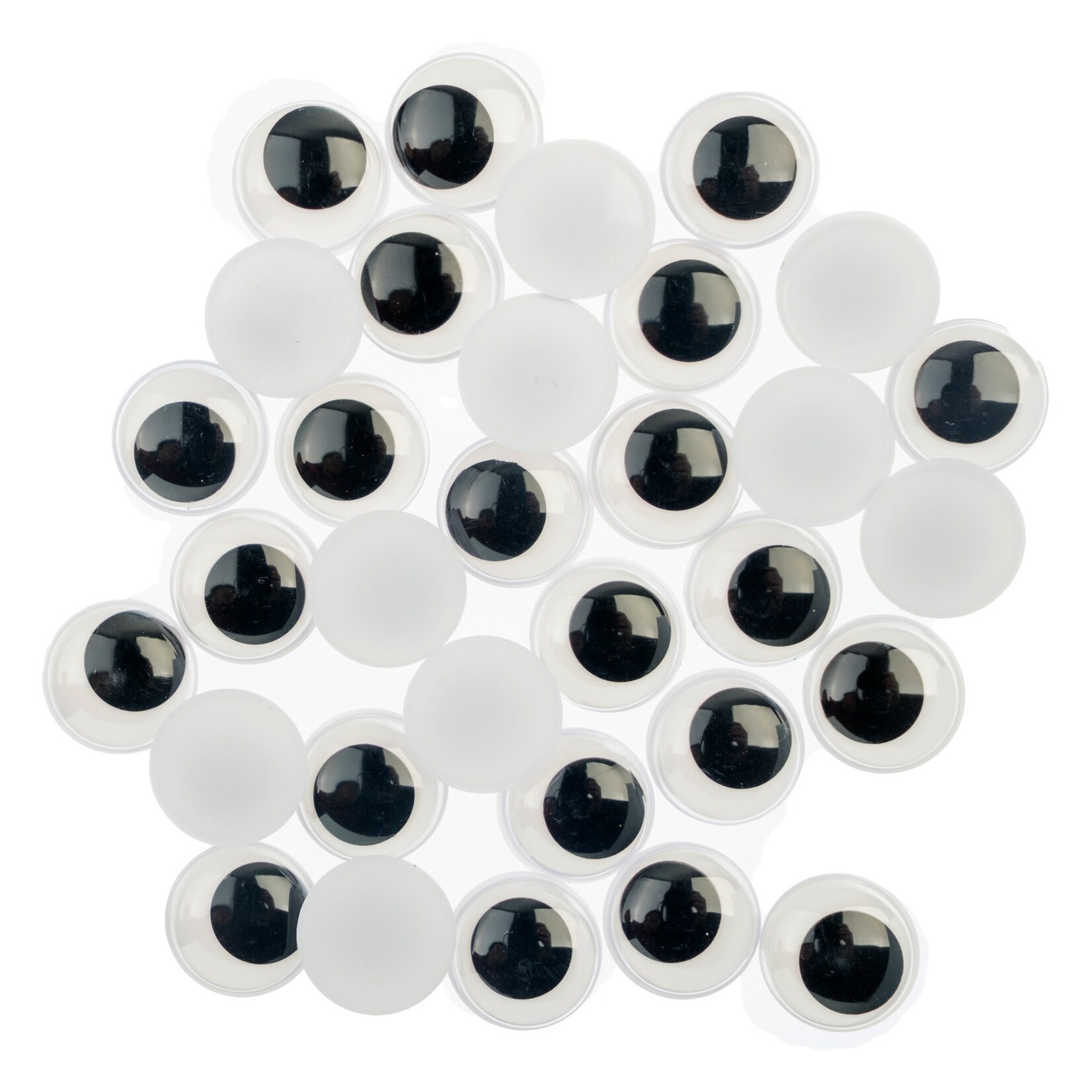 Wiggle Eyes 100pcs 15mm Black and White