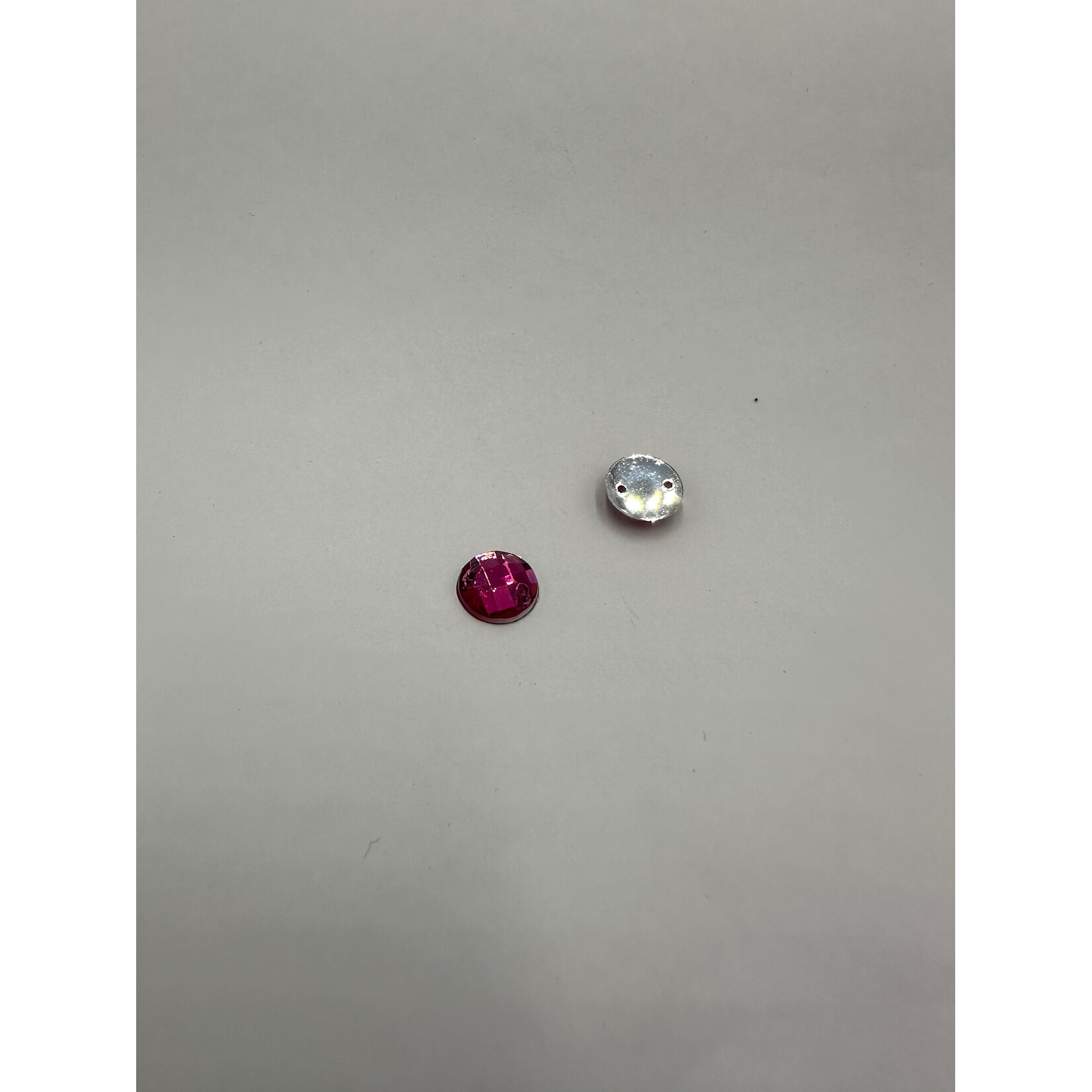 Crystal Plain 10mm Round Deep Pink