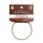 "Metal Complex Colored Copper Wire No- Tarnish Medium 22ga (0.64mm) 30ft (9.144m) White"