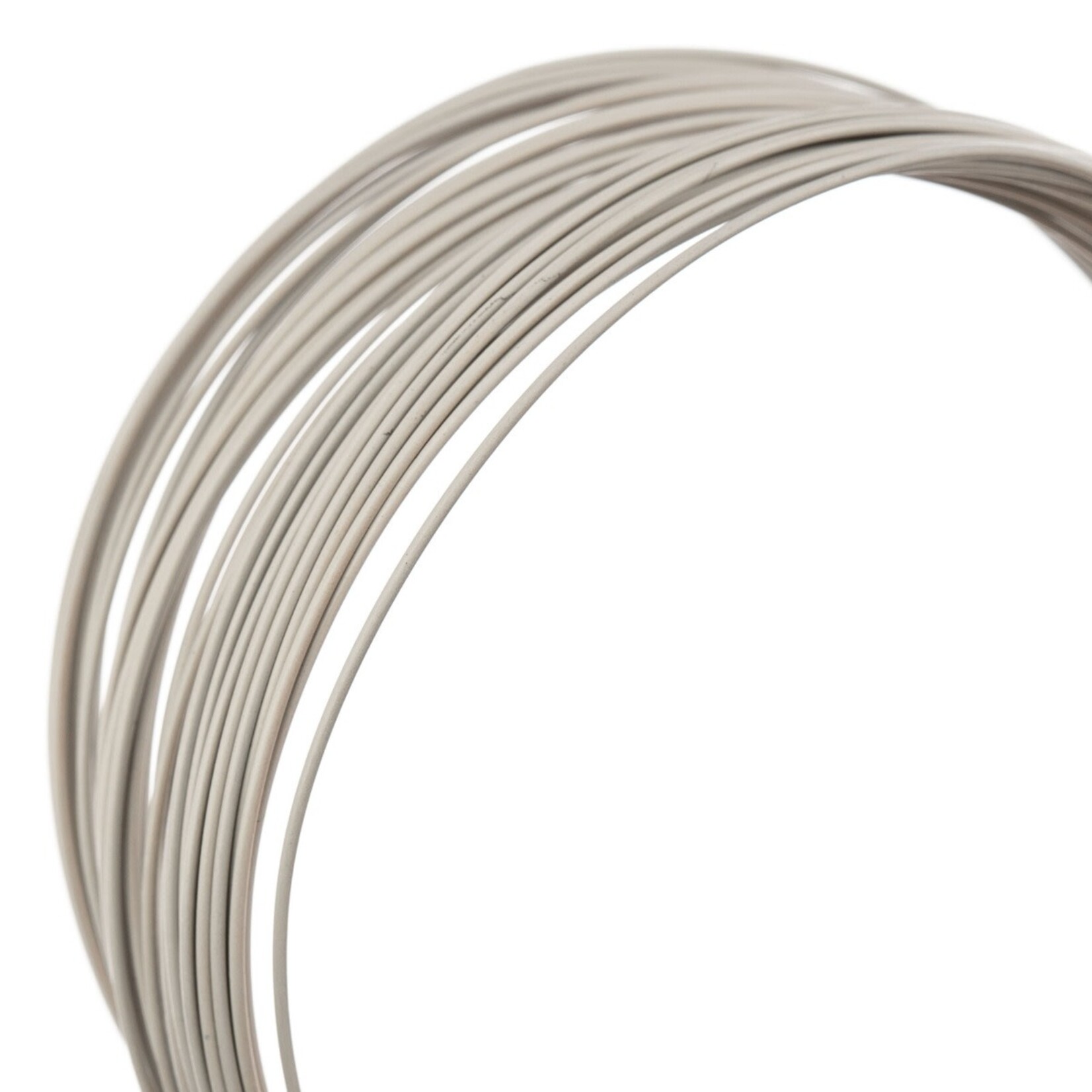 "Metal Complex Colored Copper Wire No- Tarnish Medium 22ga (0.64mm) 30ft (9.144m) White"