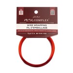 "Metal Complex Colored Copper Wire No- Tarnish Medium 22ga (0.64mm) 30ft (9.144m) Orange"