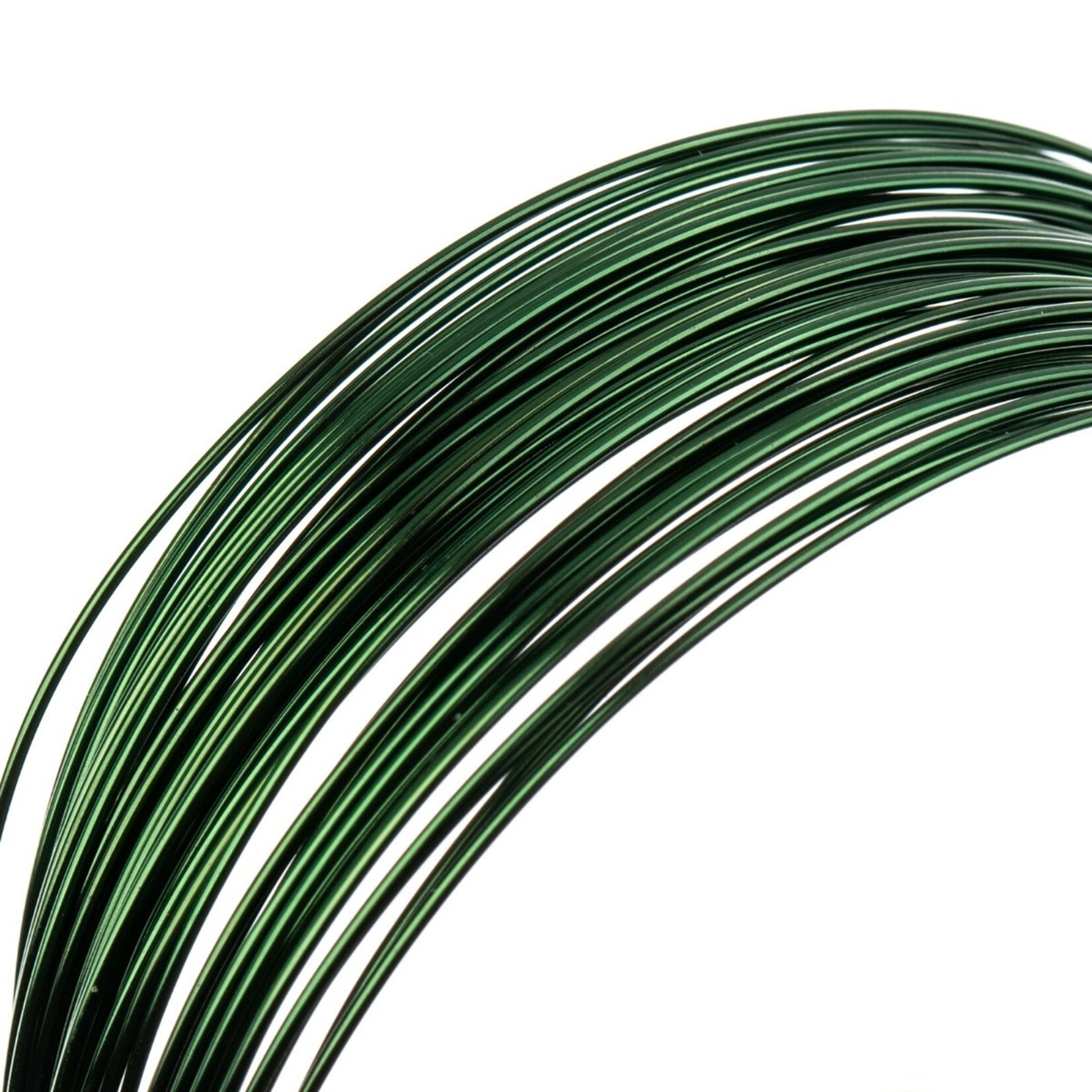 Metal Complex Colored Copper Wire No- Tarnish Medium 22ga (0.64mm) 30ft (9.144m) Green