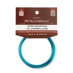 Metal Complex Colored Copper Wire No- Tarnish Medium 22ga (0.64mm) 30ft (9.144m) Electric Blue"