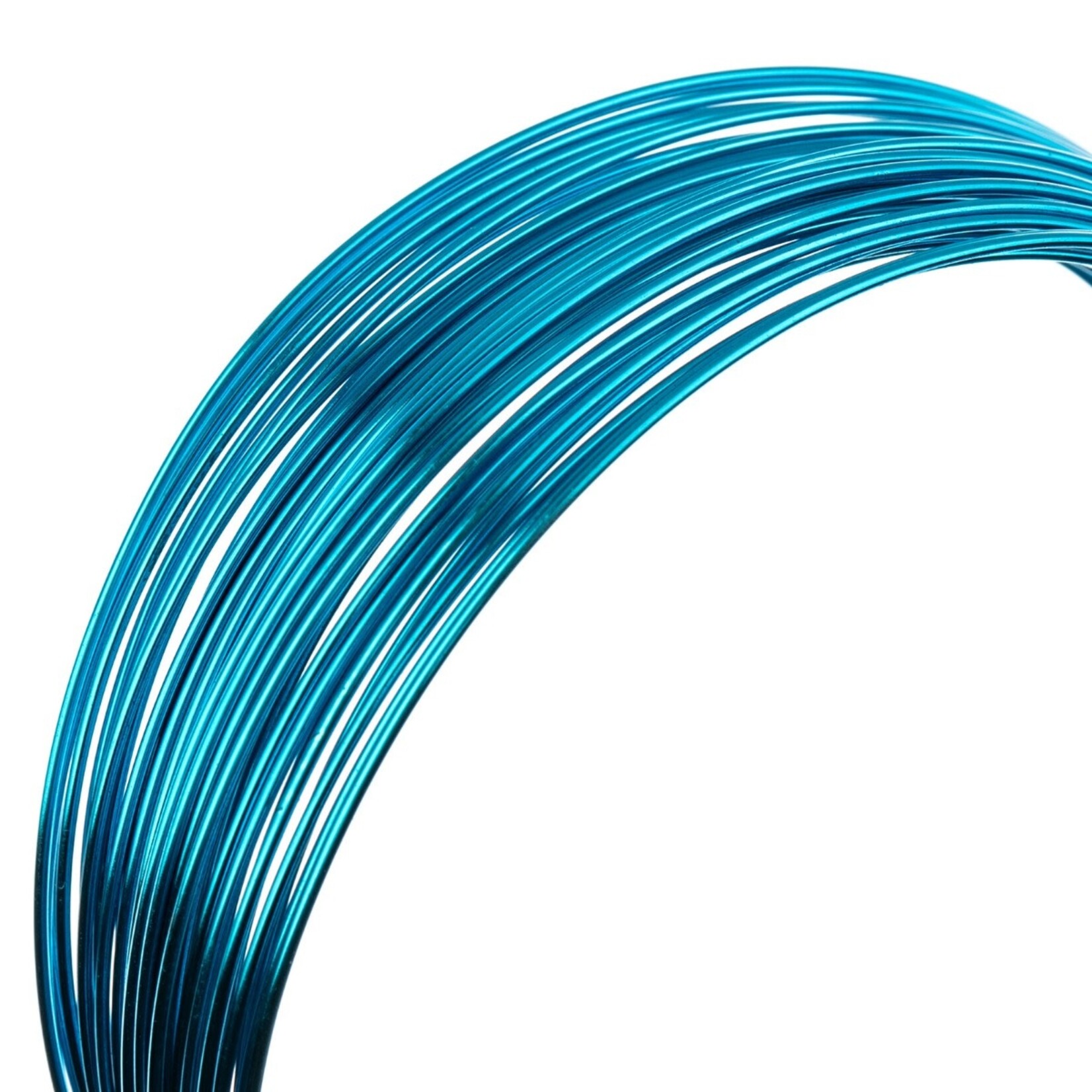 Metal Complex Colored Copper Wire No- Tarnish Medium 22ga (0.64mm) 30ft (9.144m) Electric Blue"