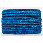 Sequin 6mm Round Trim Royal Blue Hologram (15mm Wide) apx 20yd
