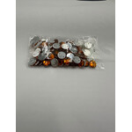 Crystal Plain 10mm Round Bright Orange