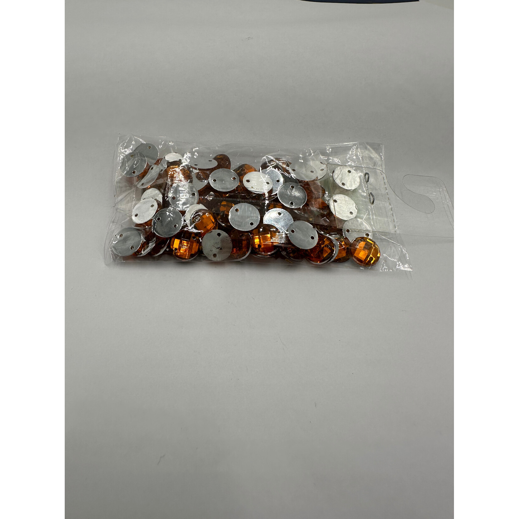 Crystal Plain 10mm Round Bright Orange