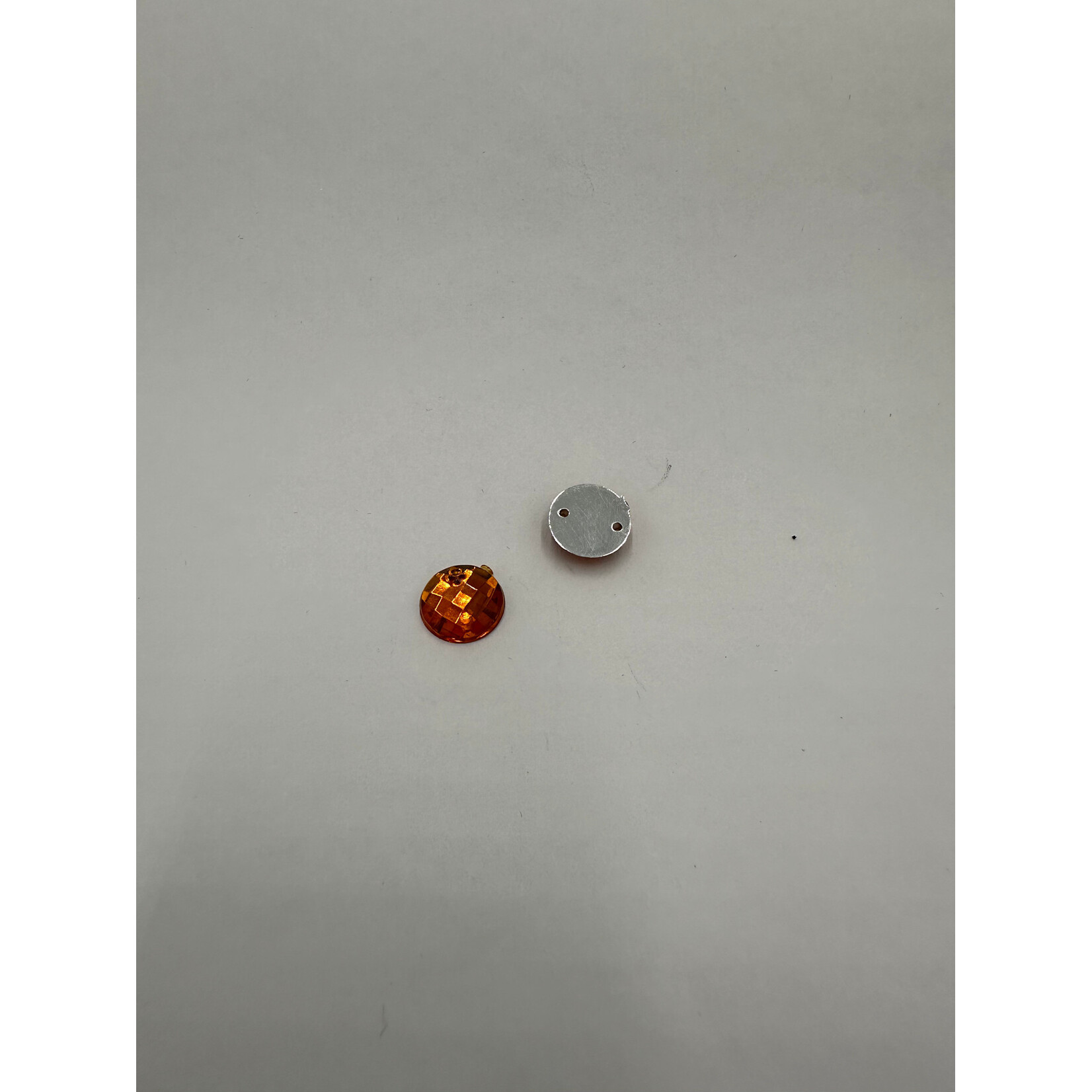 Crystal Plain 10mm Round Bright Orange