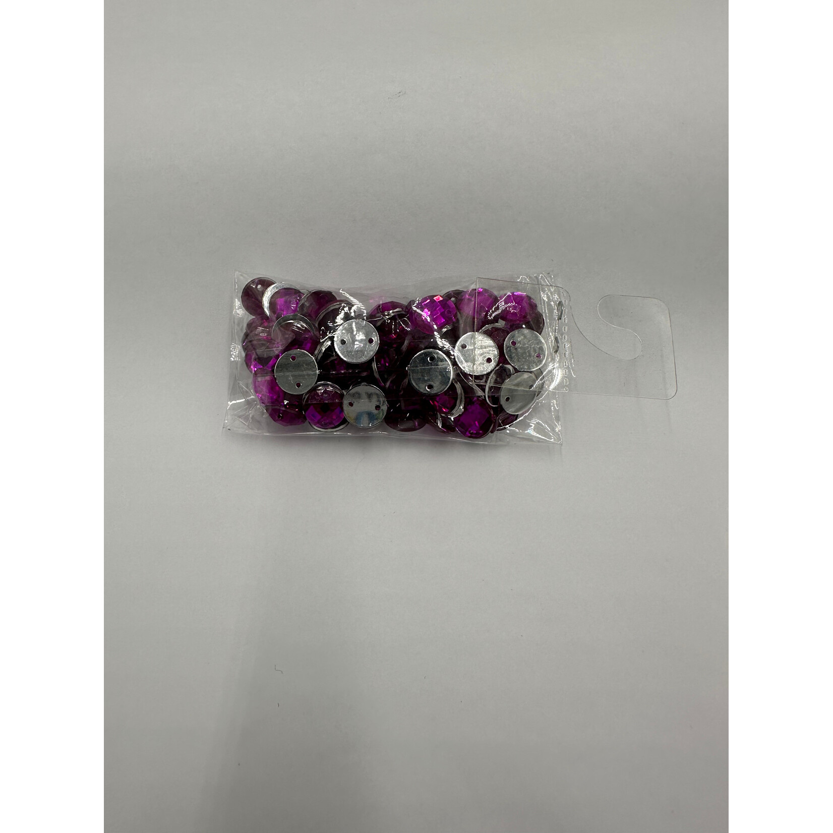 Crystal Plain 10mm Round Dark Pink