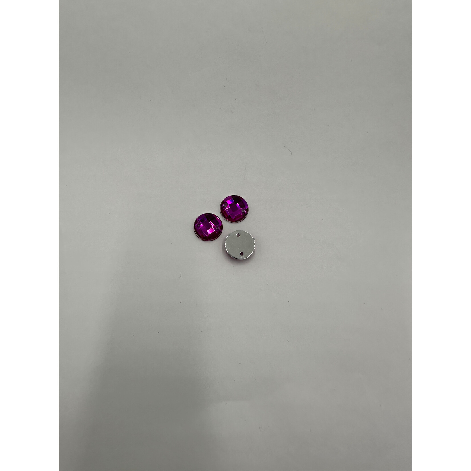 Crystal Plain 10mm Round Dark Pink