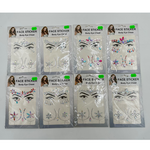 Face Rhinestone Stickers Assorted