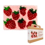 Strawberry Rug - Latch Hook DIY Kit 29pcs Multicolor