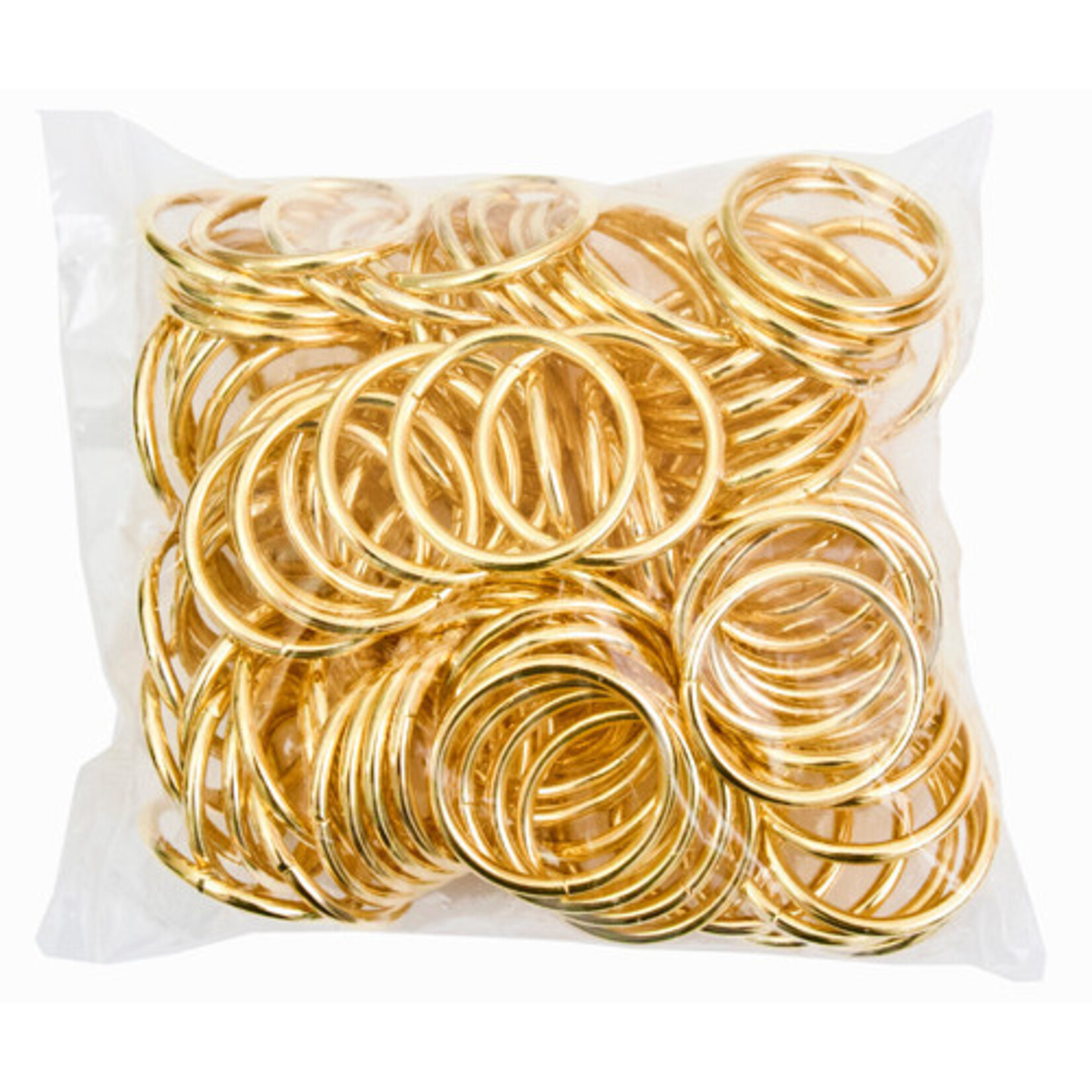 Metal Rings Brass 1 inch (100 pcs)