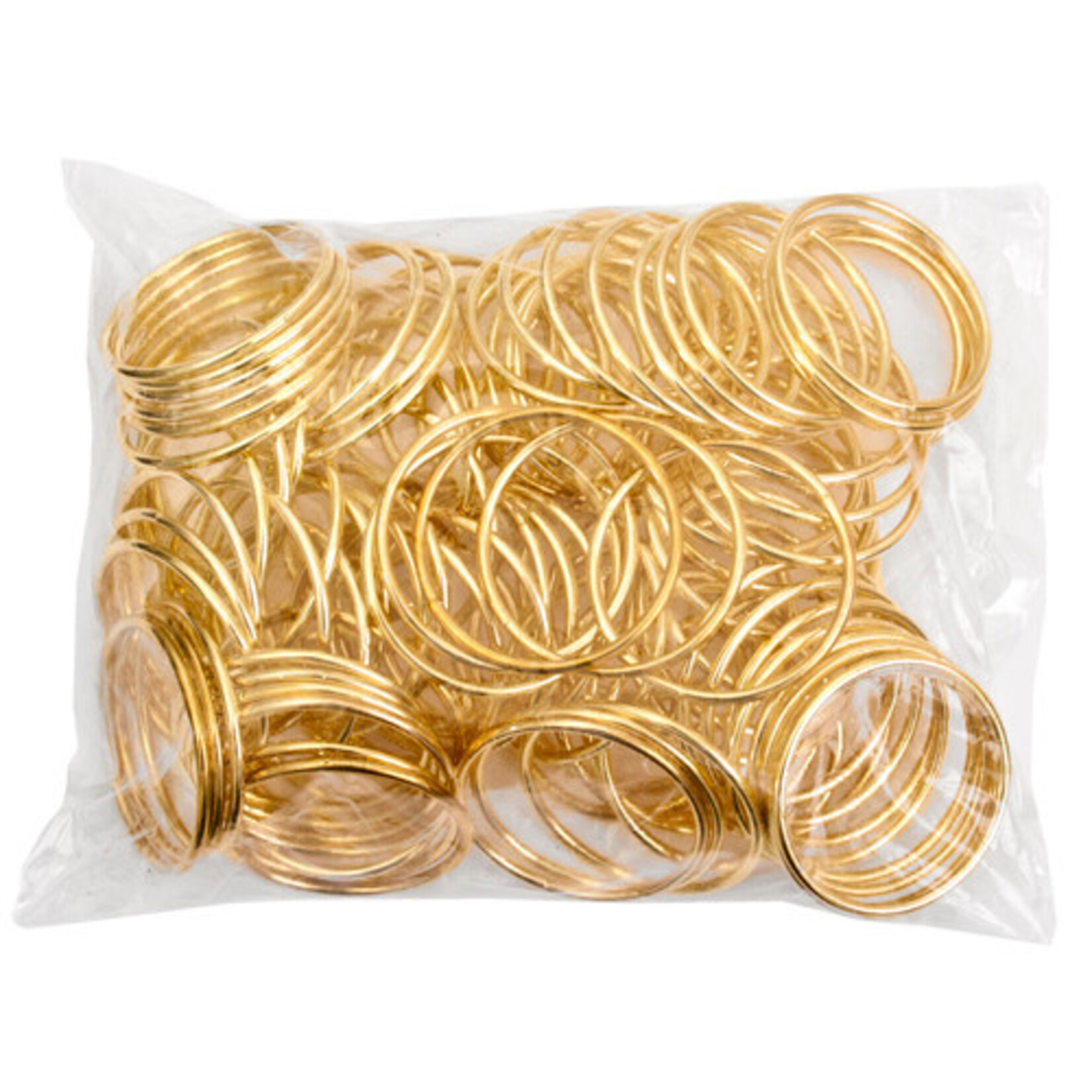 Metal Rings Brass 1.5 inch (100pcs)