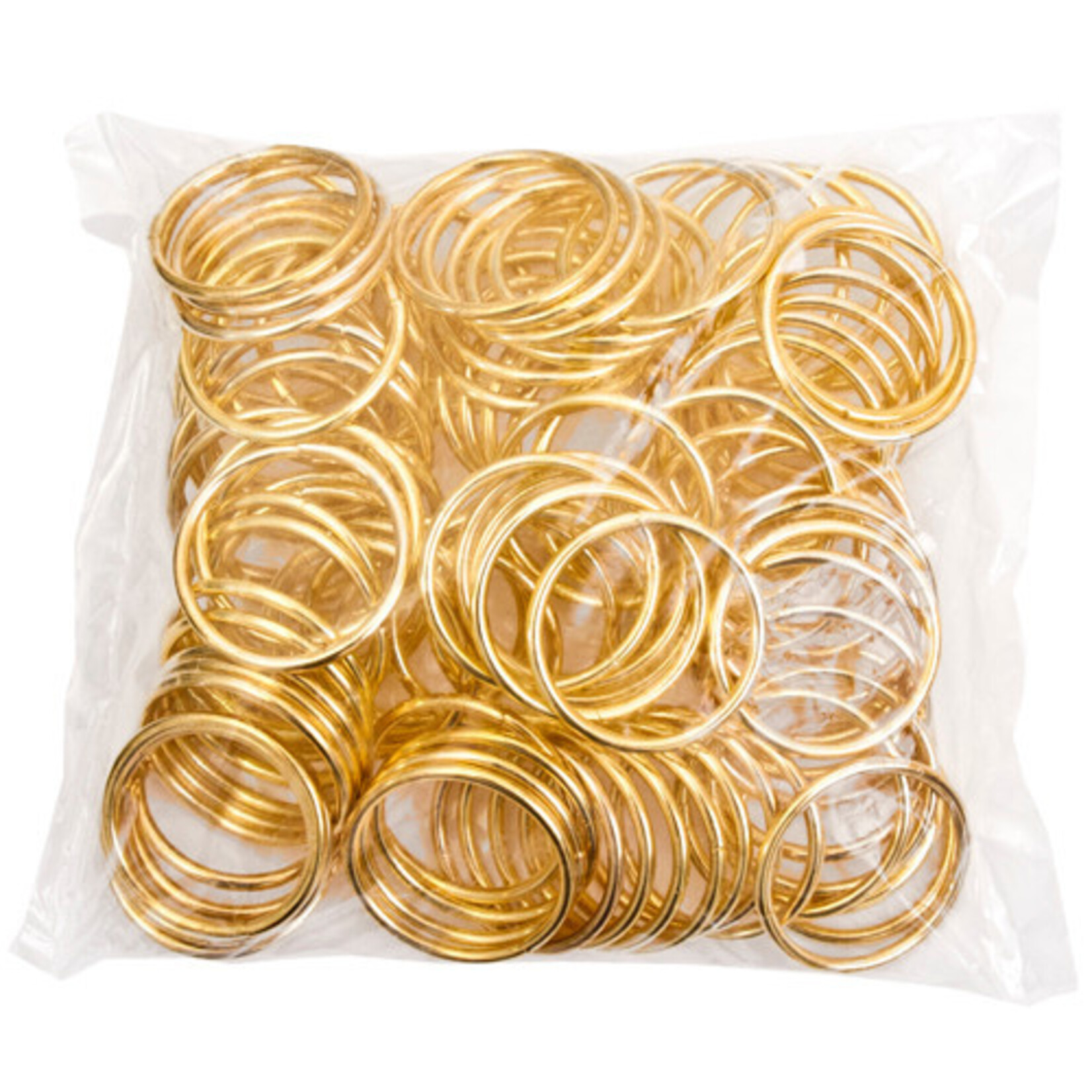 Metal Rings Brass 1.25 inch (100pcs)